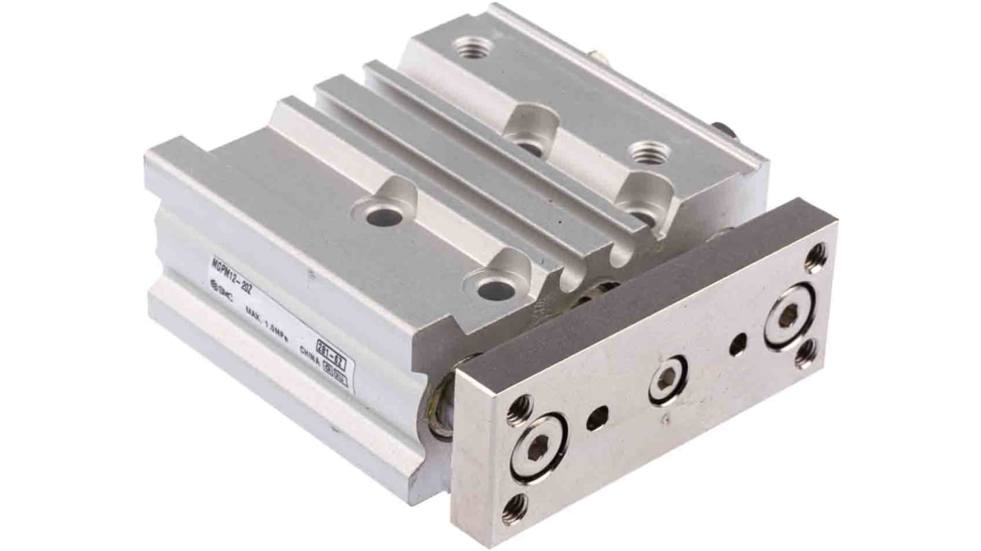 SMC Pneumatic Guided Cylinder - 12mm Bore, 20mm Stroke, MGP Series, Double Acting