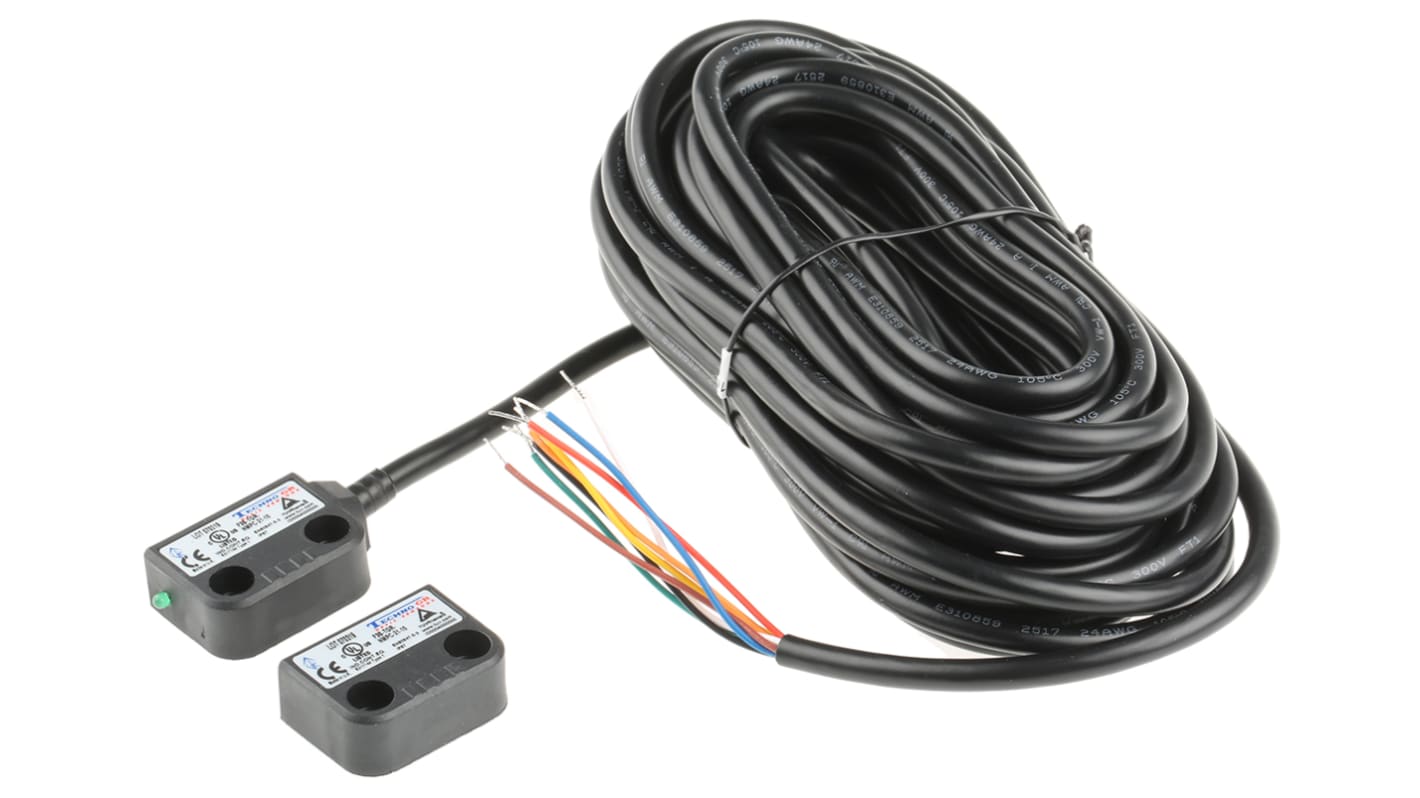 Omron F3S-TGR-N_C 10m Kabel Berührungsloser Sicherheitsschalter aus Kunststoff 24V dc, Schließer/2 Öffner,