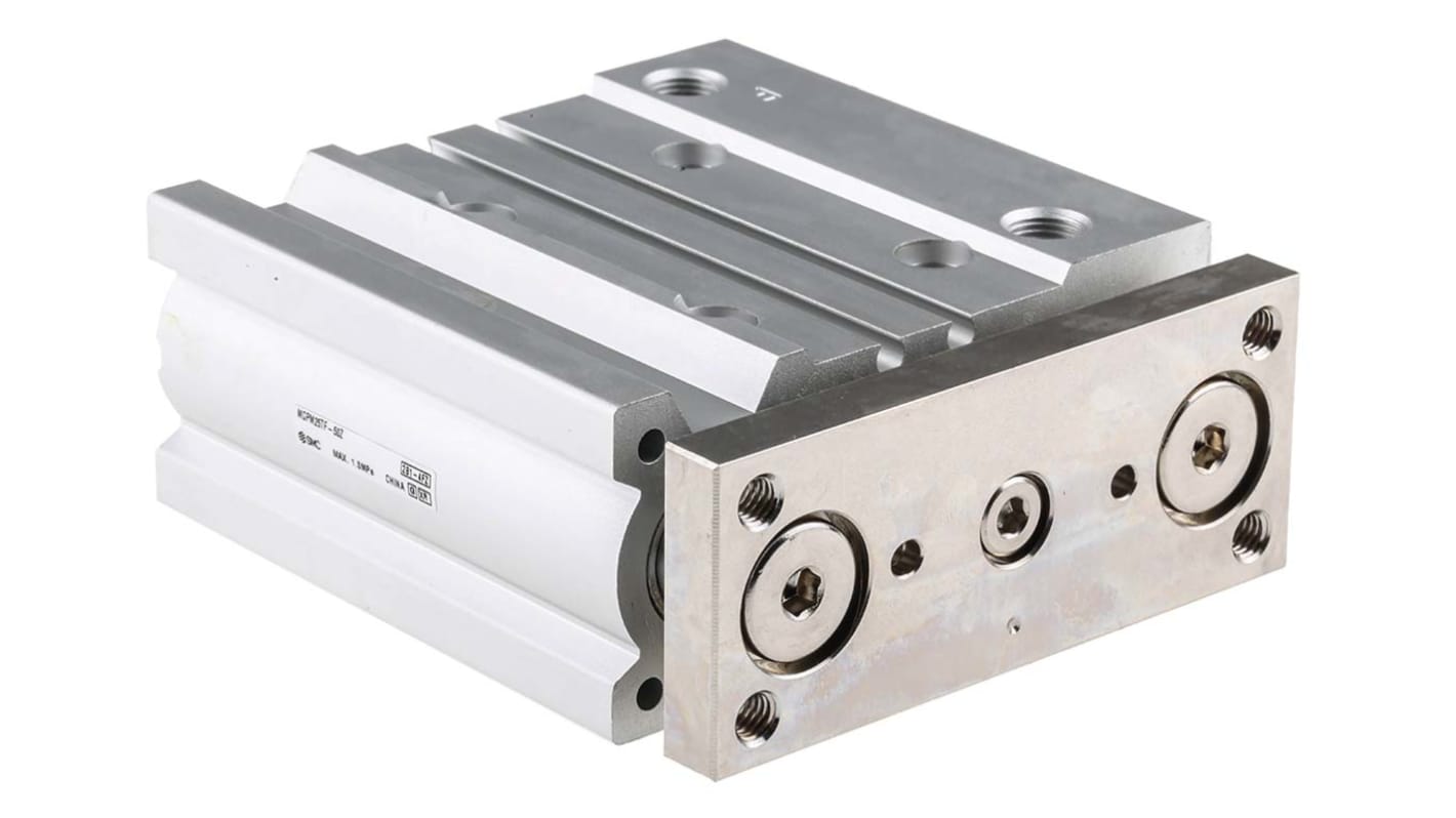 SMC Pneumatic Guided Cylinder - 25mm Bore, 50mm Stroke, MGP Series, Double Acting