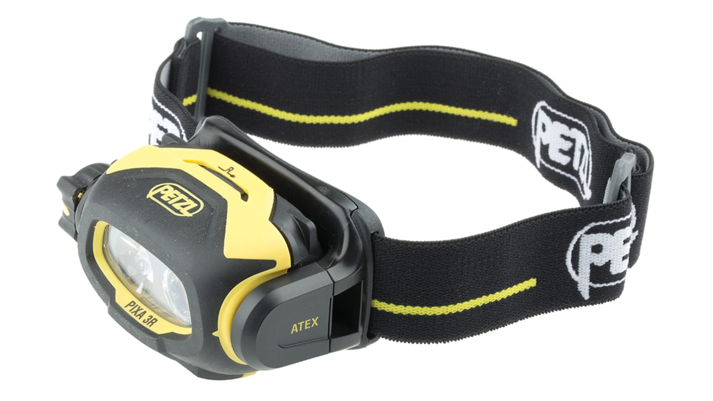 Petzl E78 CHRUKRS Fejlámpa LED Fejlámpa újratölthető, 50 lm, Fekete/sárga Igen