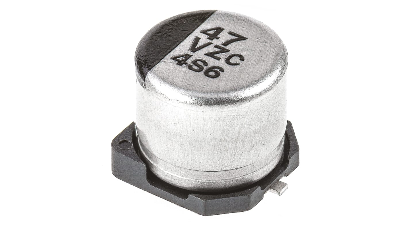 Panasonic 47μF Surface Mount Polymer Capacitor, 35V dc