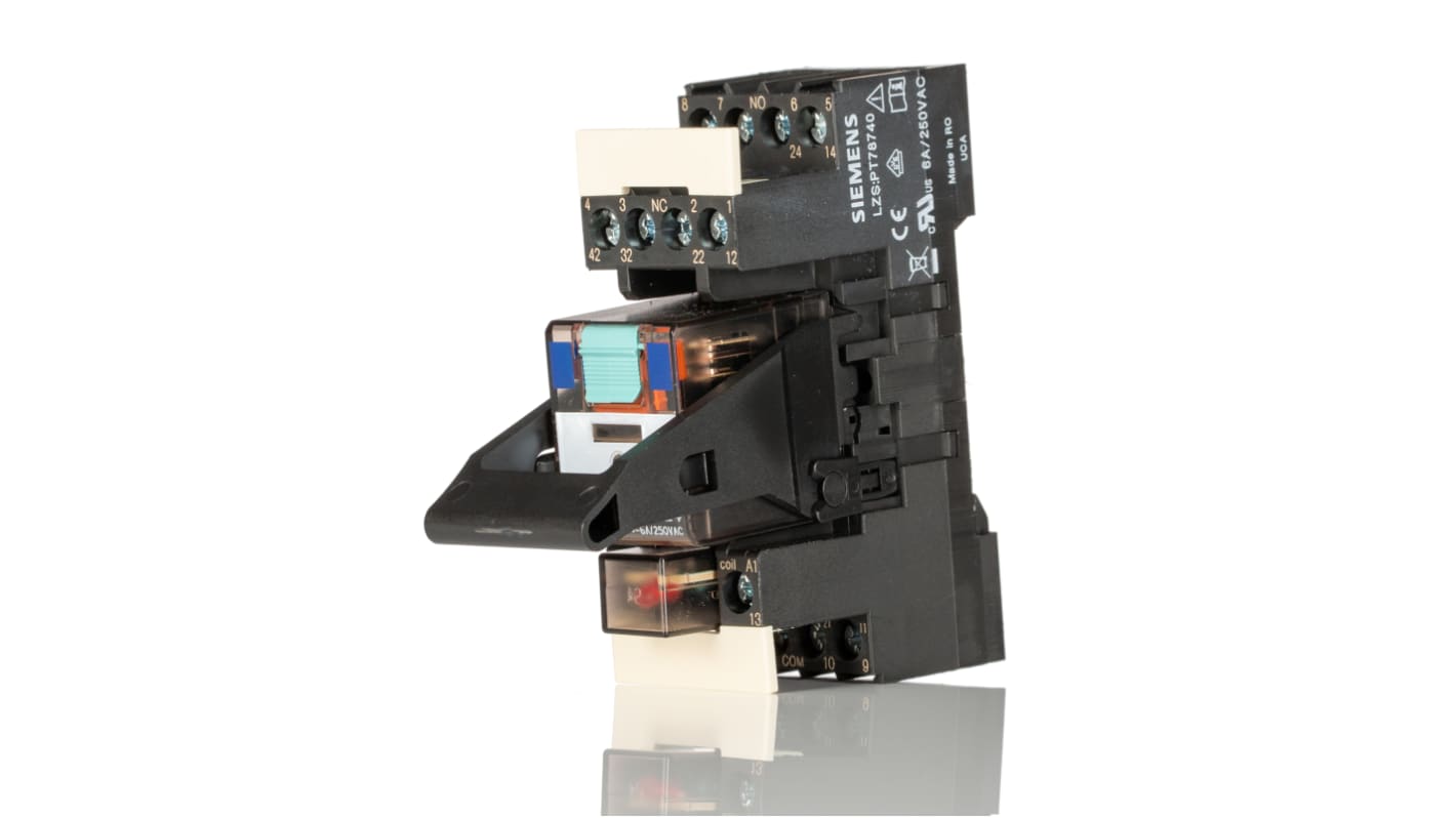 Siemens LZS Interface Relais 24V dc, 4-poliger Wechsler Steckanschluss