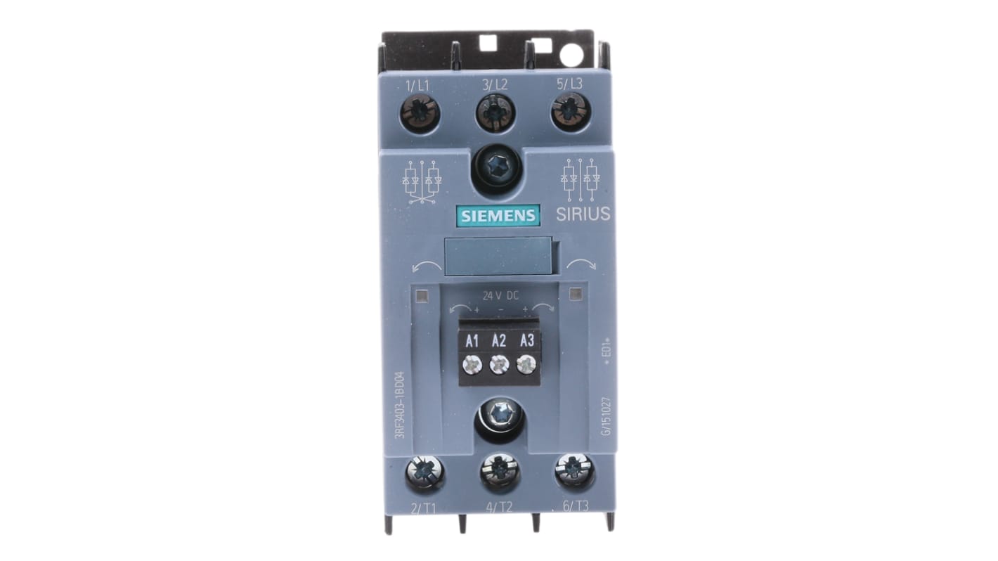 Siemens Solid State Relay, 3.8 A Load, DIN Rail Mount, 480 V ac Load, 30 V dc Control