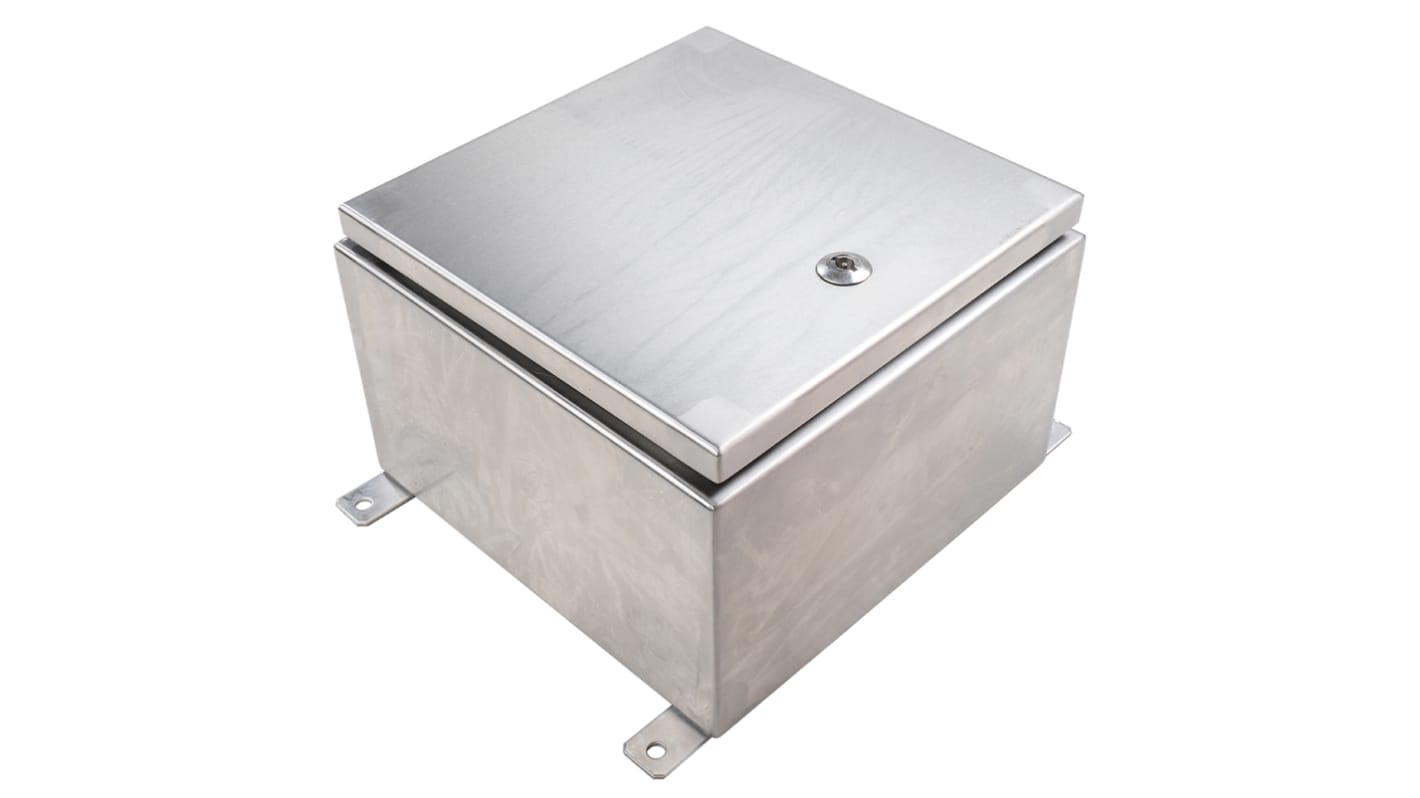 RS PRO 304 Stainless Steel Wall Box, IP69K, 300 mm x 300 mm x 200mm