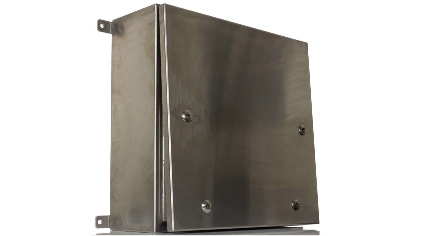 RS PRO 304 Stainless Steel Wall Box, IP69K, 500 mm x 500 mm x 200mm