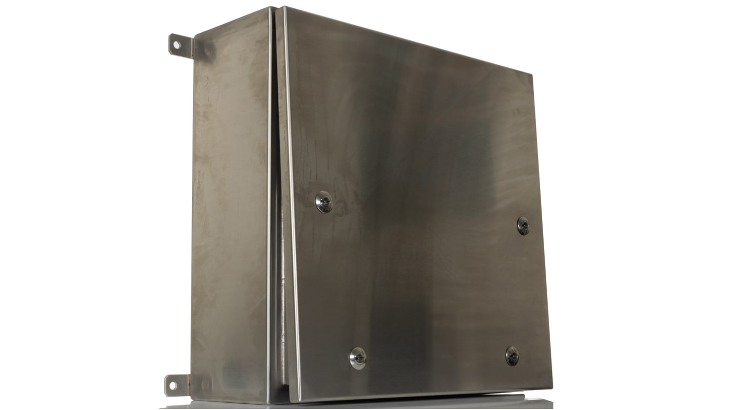 Caja de pared RS PRO de Acero inoxidable 304 Sin Pintar, 500 x 500 x 200mm, IP69K