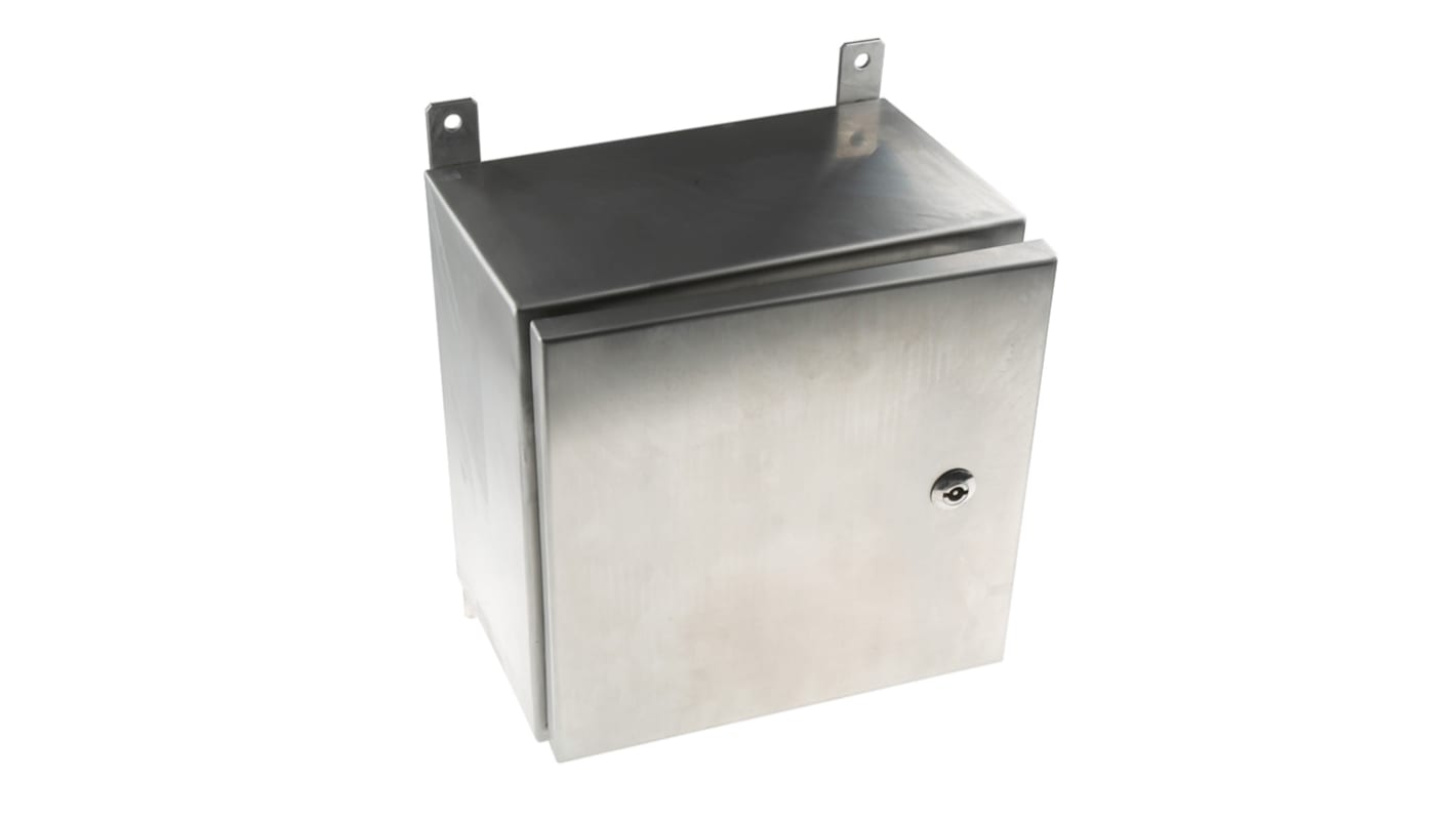 RS PRO 316 Stainless Steel Wall Box, IP69K, 300 mm x 300 mm x 200mm