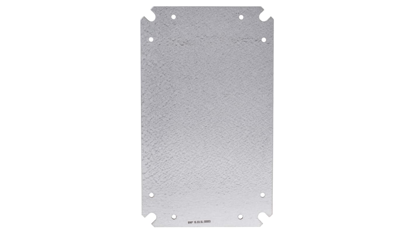 RS PRO Steel Mounting Plate, 248mm H, 148mm L for Use with 200 x 300 Enclosure