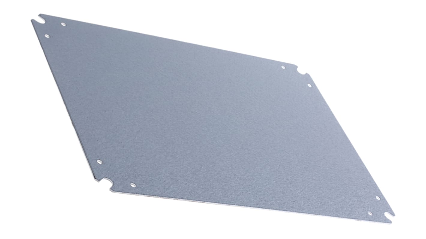 RS PRO Steel Mounting Plate, 248mm H, 348mm L for Use with 400 x 300 Enclosure