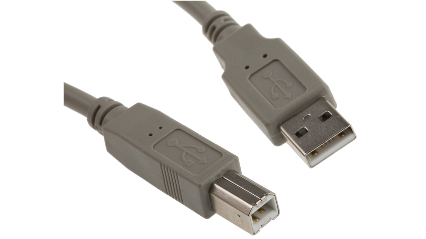 RS PRO USB-Kabel, 2m Grau