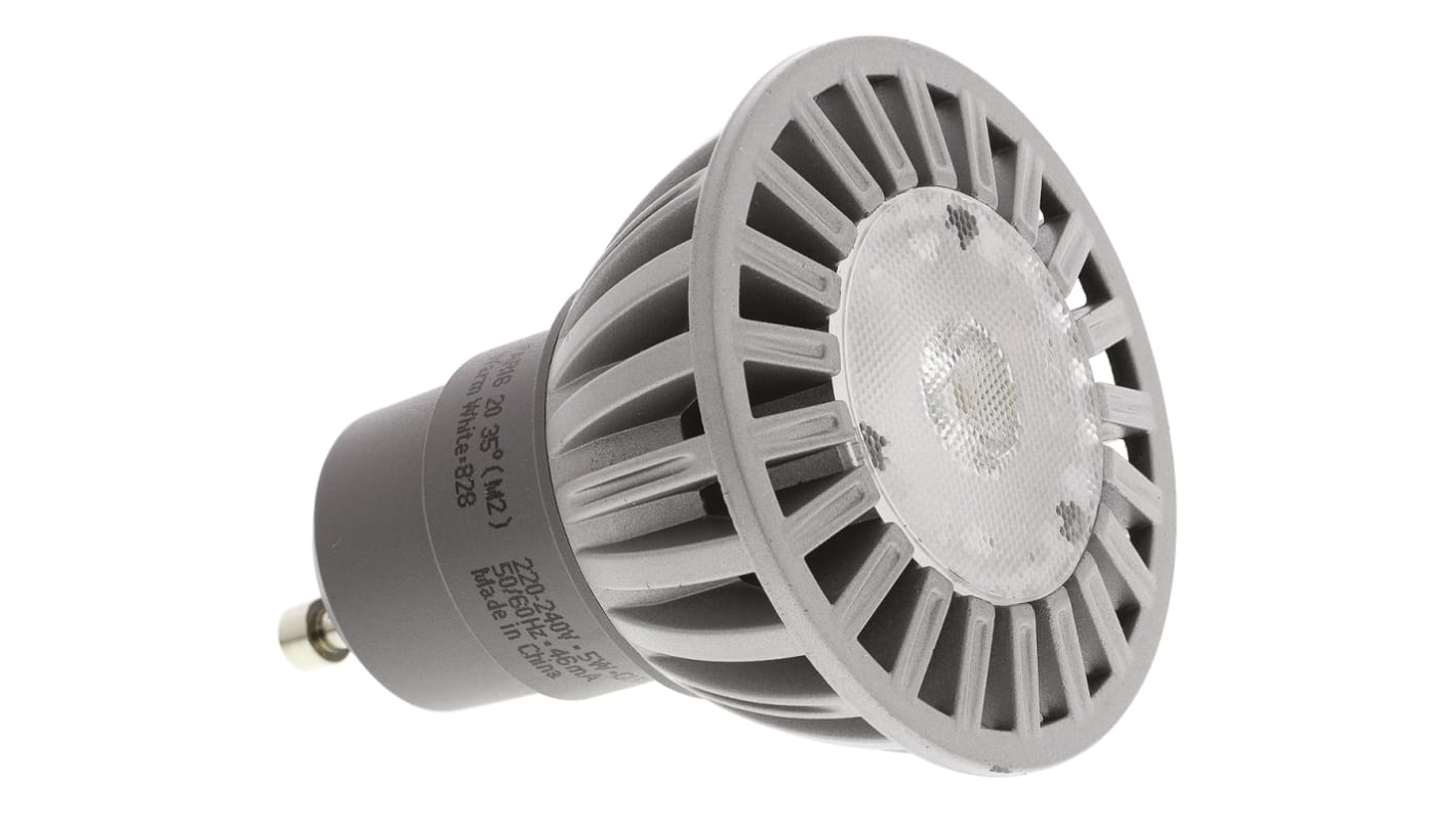 Lampada LED a riflettore Osram, lunga 57 mm, Ø 50mm, 220 → 240 V, 5 W, 20W equiv., 170 lm, fascio 35°, color