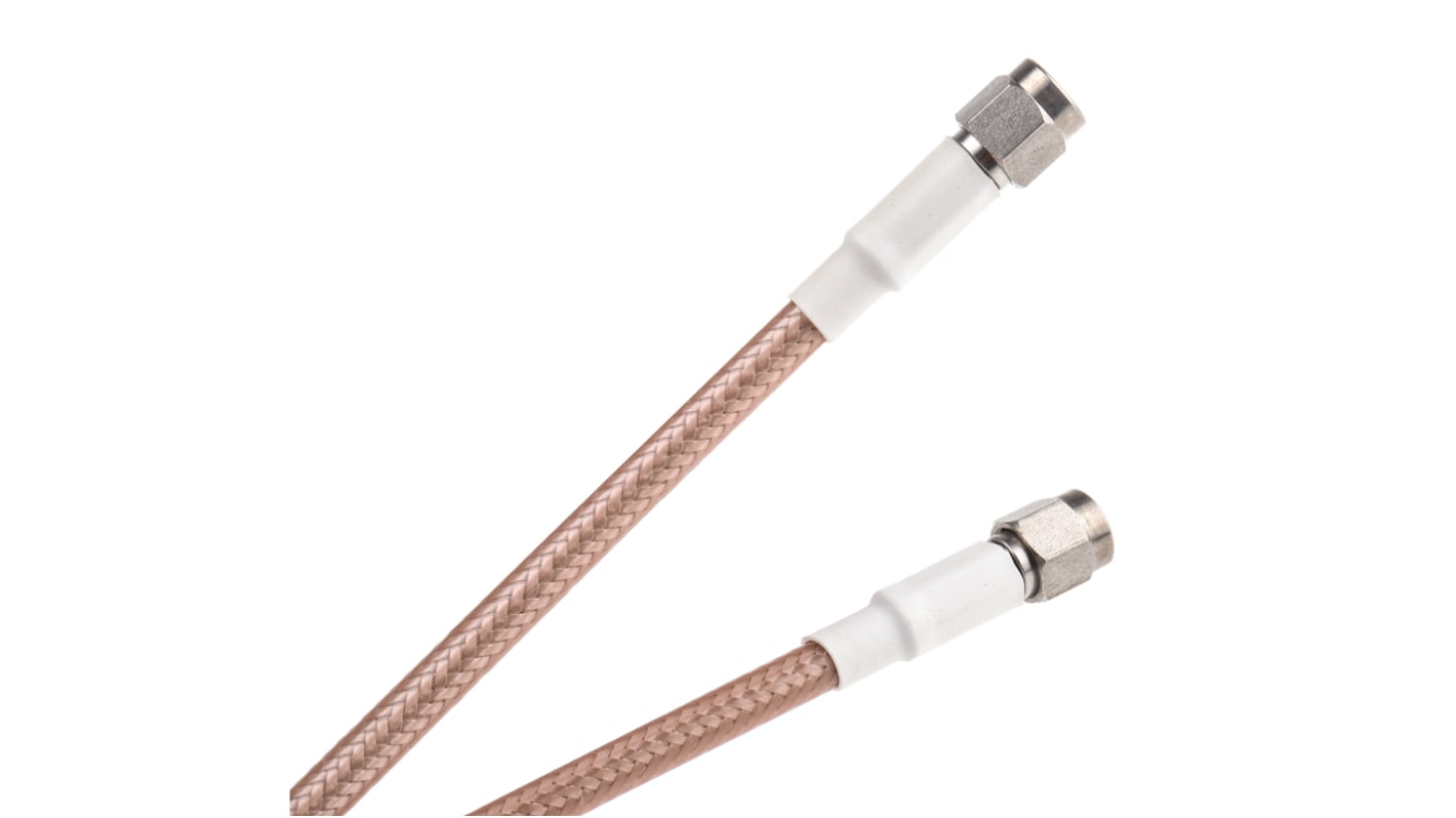 Atem Male SMA to Male SMA Coaxial Cable, 1m, RG142B Coaxial, Terminated