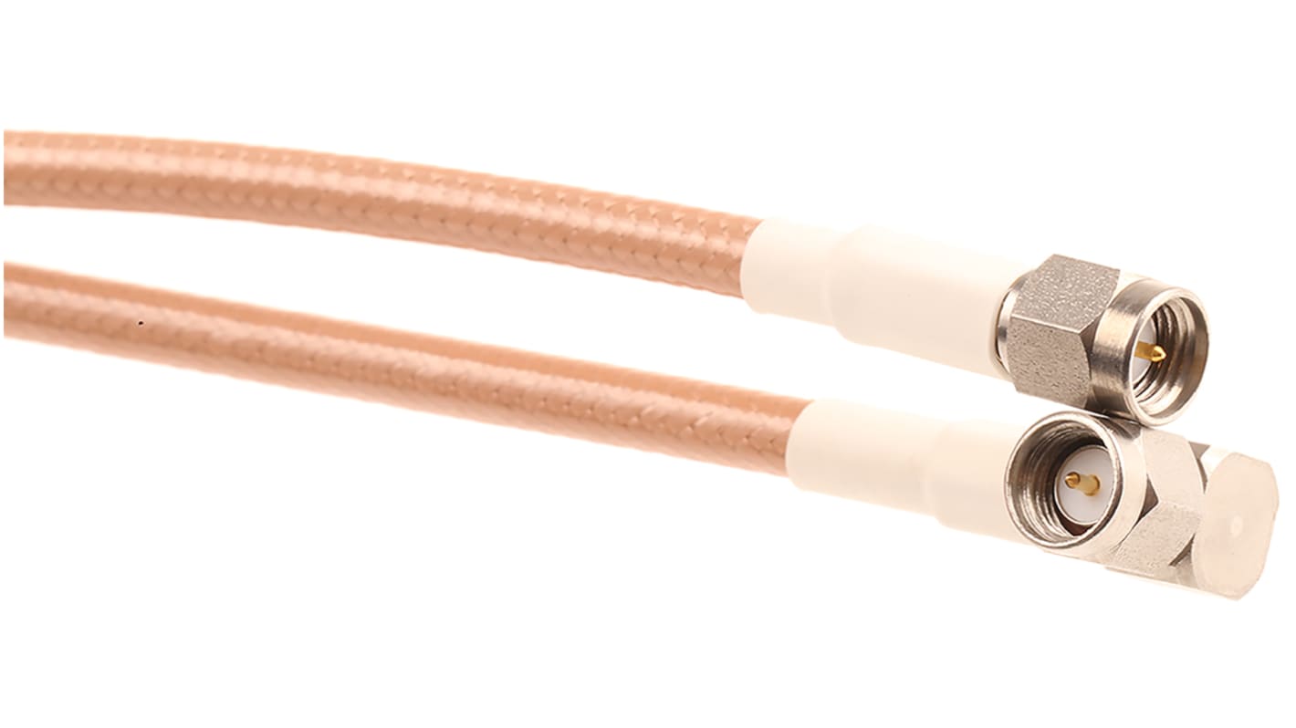 Atem Male SMA to Male SMA Coaxial Cable, 1m, RG142B Coaxial, Terminated