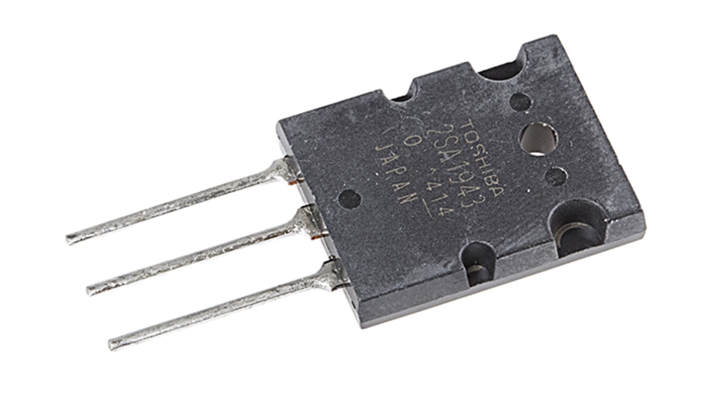 Transistor, 2SA1943-O(Q), PNP -15 A -230 V TO-3PL, 3 pines, 30 MHz, Simple