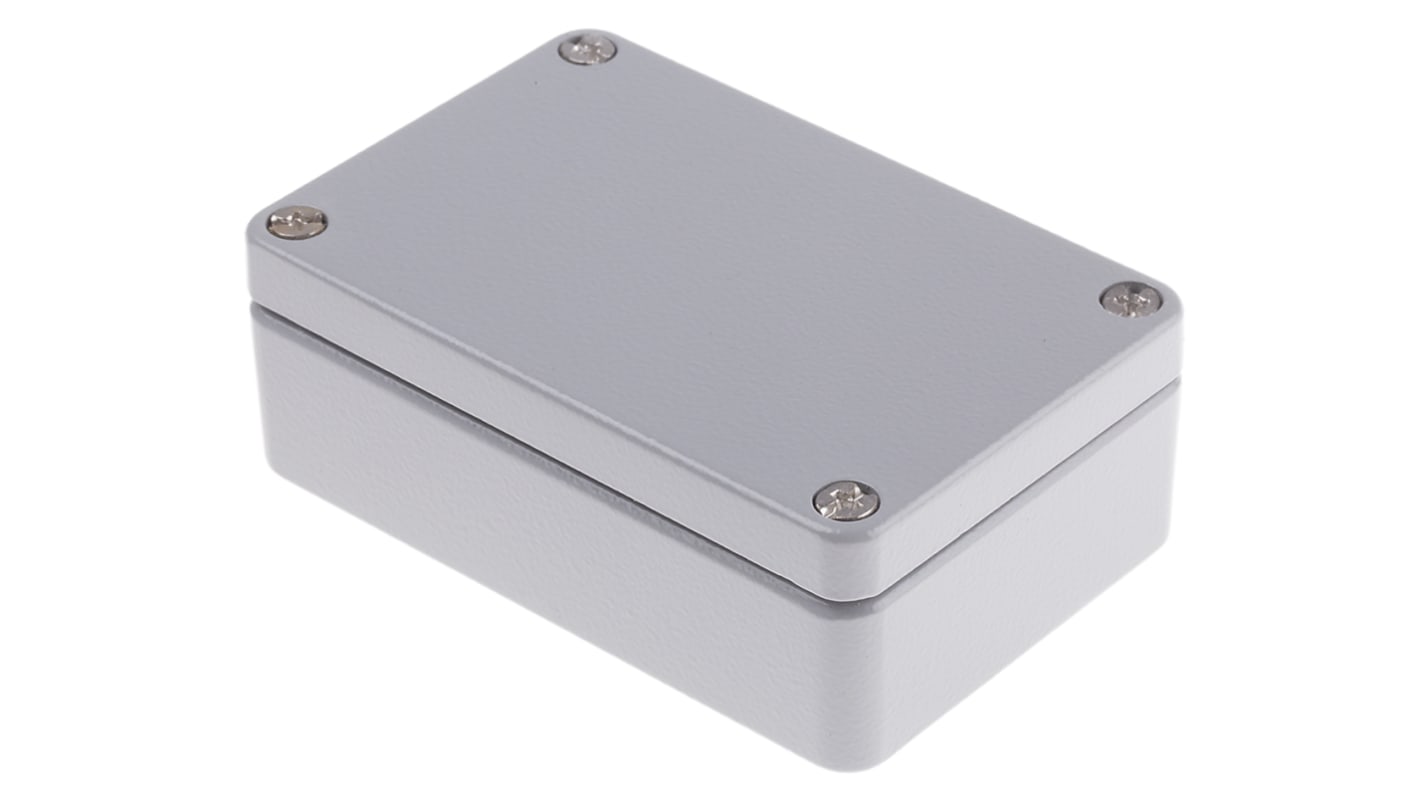 Caja RS PRO de Aluminio Presofundido Gris, 98 x 64 x 34mm, IP66