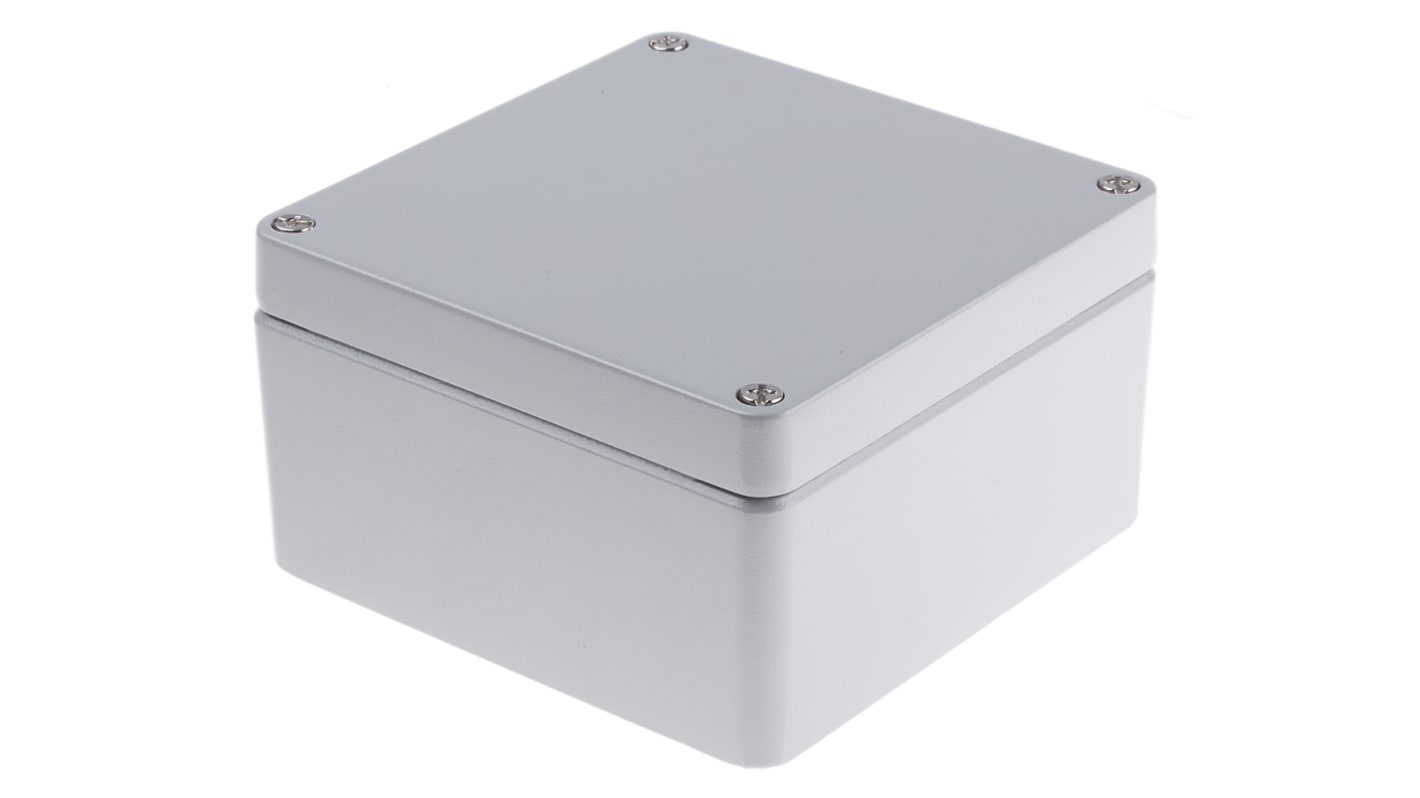 Caja RS PRO de Aluminio Presofundido Gris, 160 x 160 x 91mm, IP66