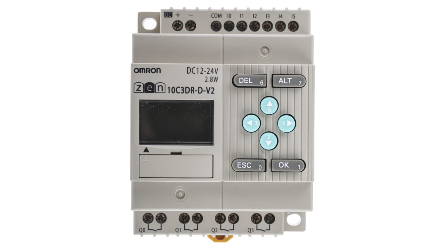 Omron Zen Logikmodul, 6 Eing. Relais Ausg.Typ Analog Eing.Typ 10,8 → 28,8 V dc