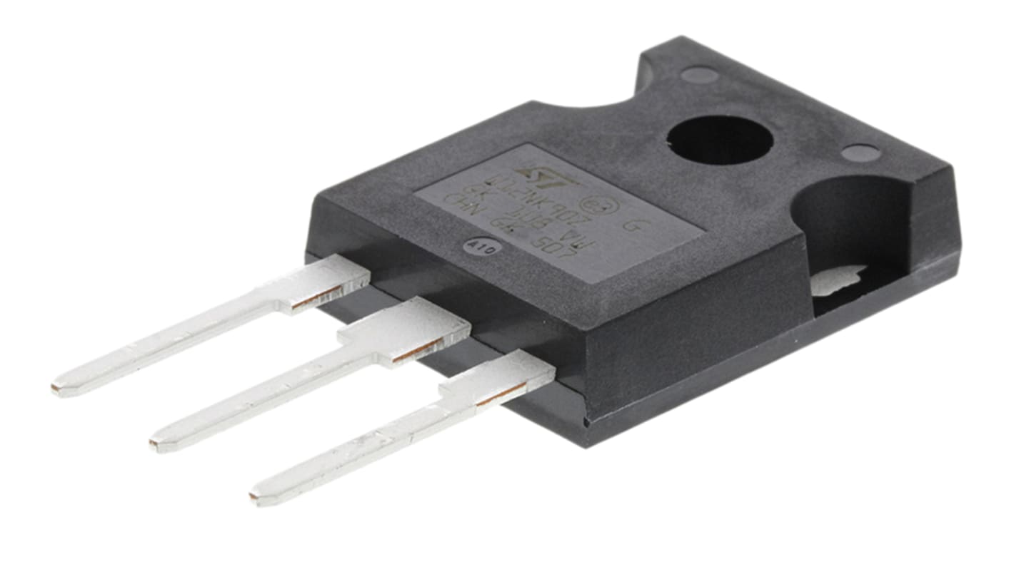 MOSFET STMicroelectronics, canale N, 880 mΩ, 11 A, TO-247, Su foro