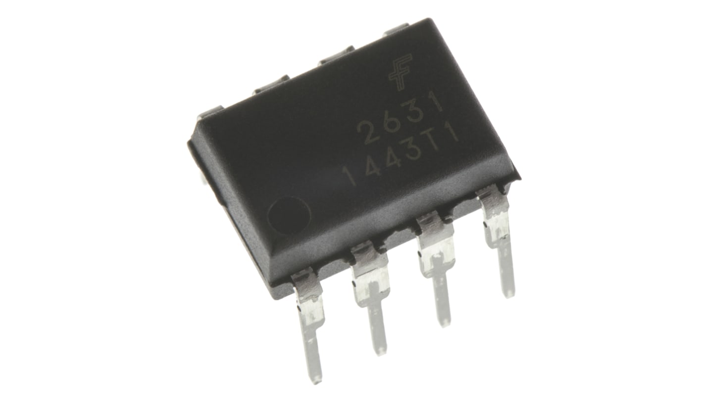 onsemi, HCPL2631 DC Input Logic Gate Output Dual Optocoupler, Through Hole, 8-Pin MDIP