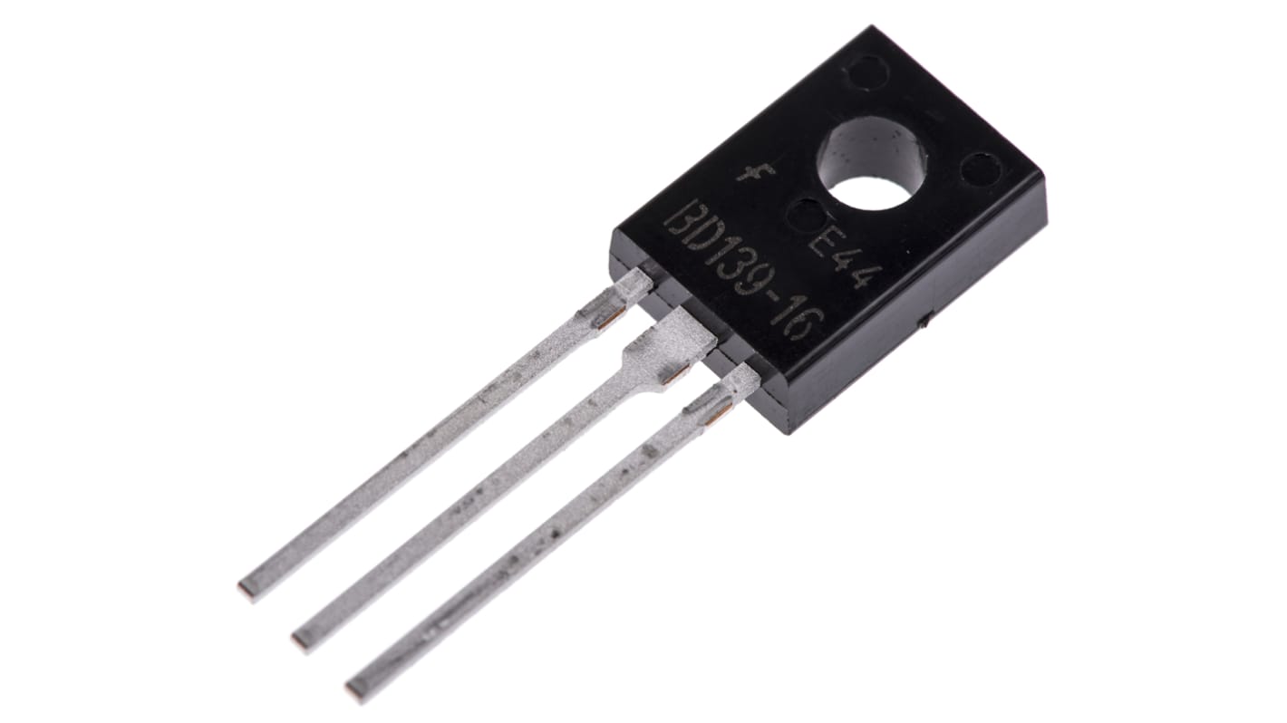 Transistor NPN onsemi, 3 Pin, TO-126, 1,5 A, 80 V, , Montaggio su foro