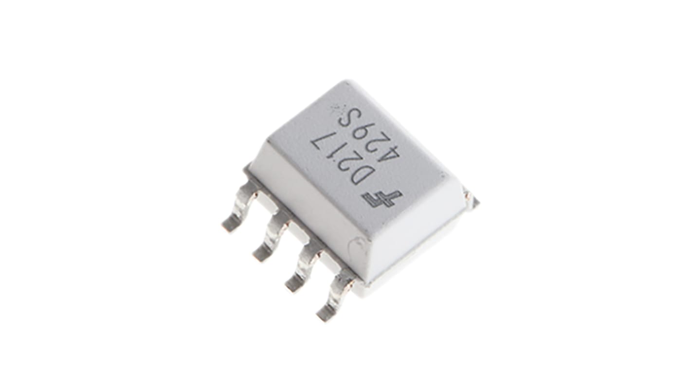 onsemi, MOCD217M DC Input Transistor Output Dual Optocoupler, Surface Mount, 8-Pin SOIC