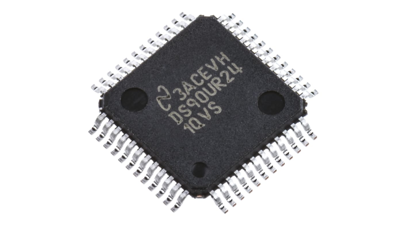 Texas Instruments DS90UR241QVS/NOPB, LVDS Serializer Dual CMOS Serialiser, 48-Pin TQFP