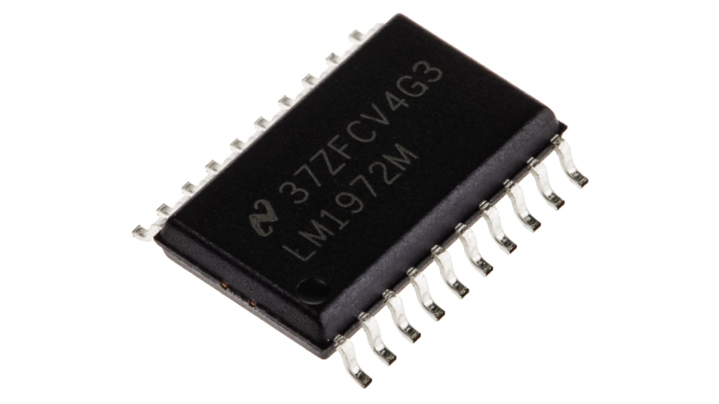 Atenuador digital, LM1972M/NOPB, 78dB, 3MHZ, SOIC W 20 pines, alimentación 4,5 → 12 V