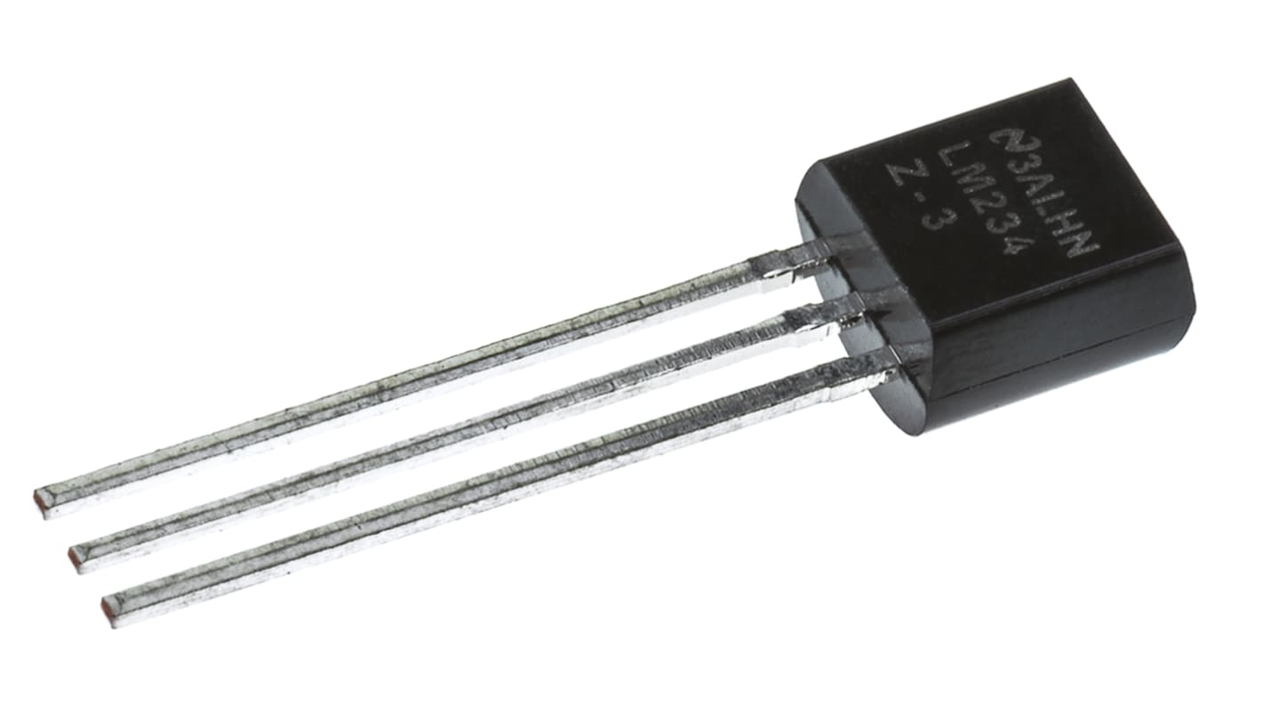 Fuente de corriente programable, LM234Z-3/NOPB, 10mA, TO-92, 3 pines, 5.2 x 4.19 x 5.2mm