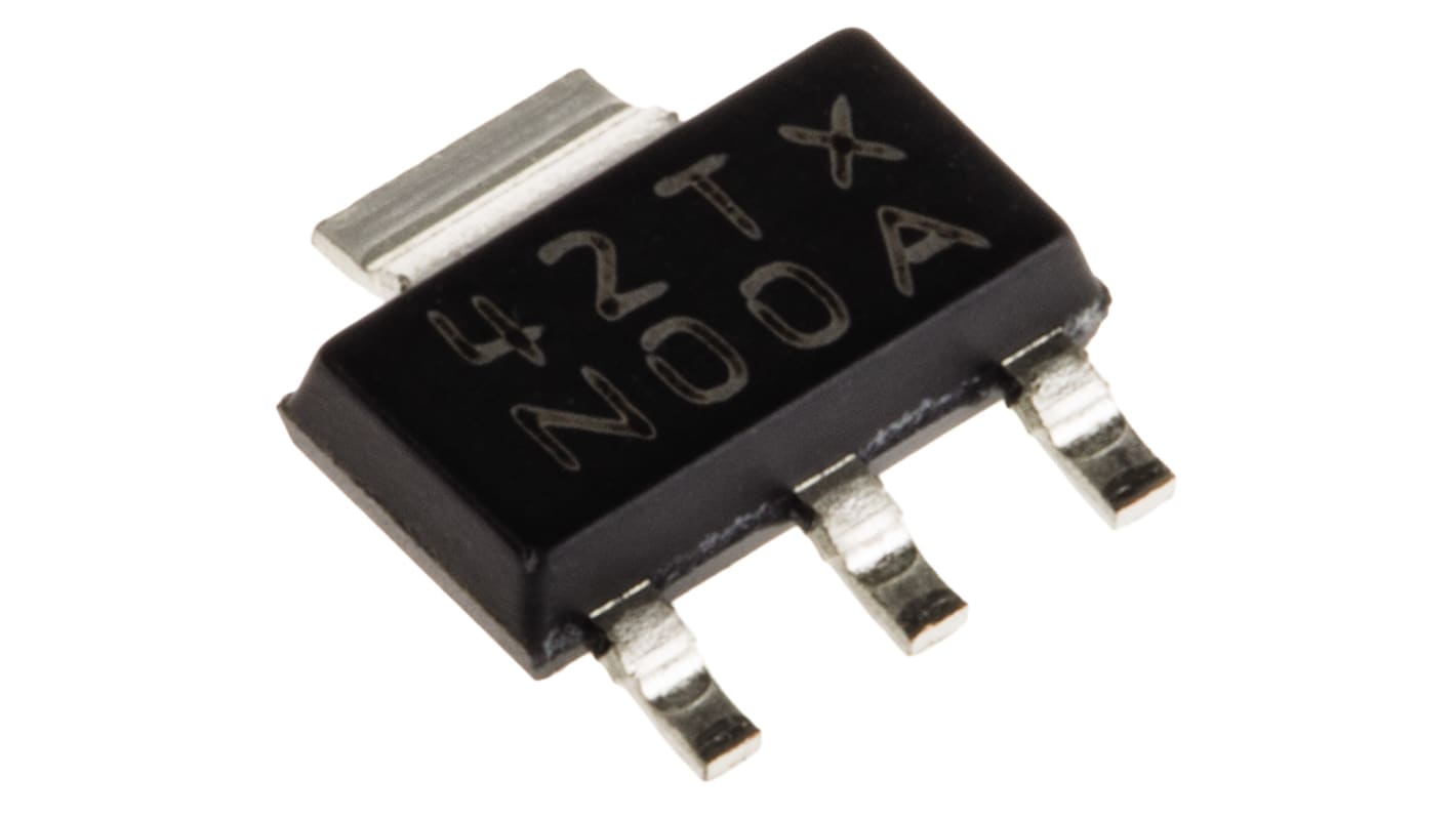 Texas Instruments, 5 V Linear Voltage Regulator, 1A, 1-Channel 3+Tab-Pin, SOT-223 LM340MP-5.0/NOPB