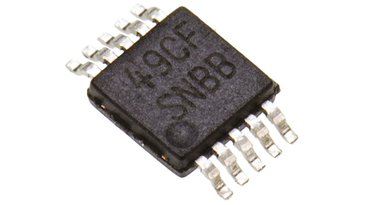 Texas Instruments LM5069MM-2/NOPB Feszültségszabályzó, Pozitív feszültségű Hot Swap vezérlő, MSOP, 10-Pin