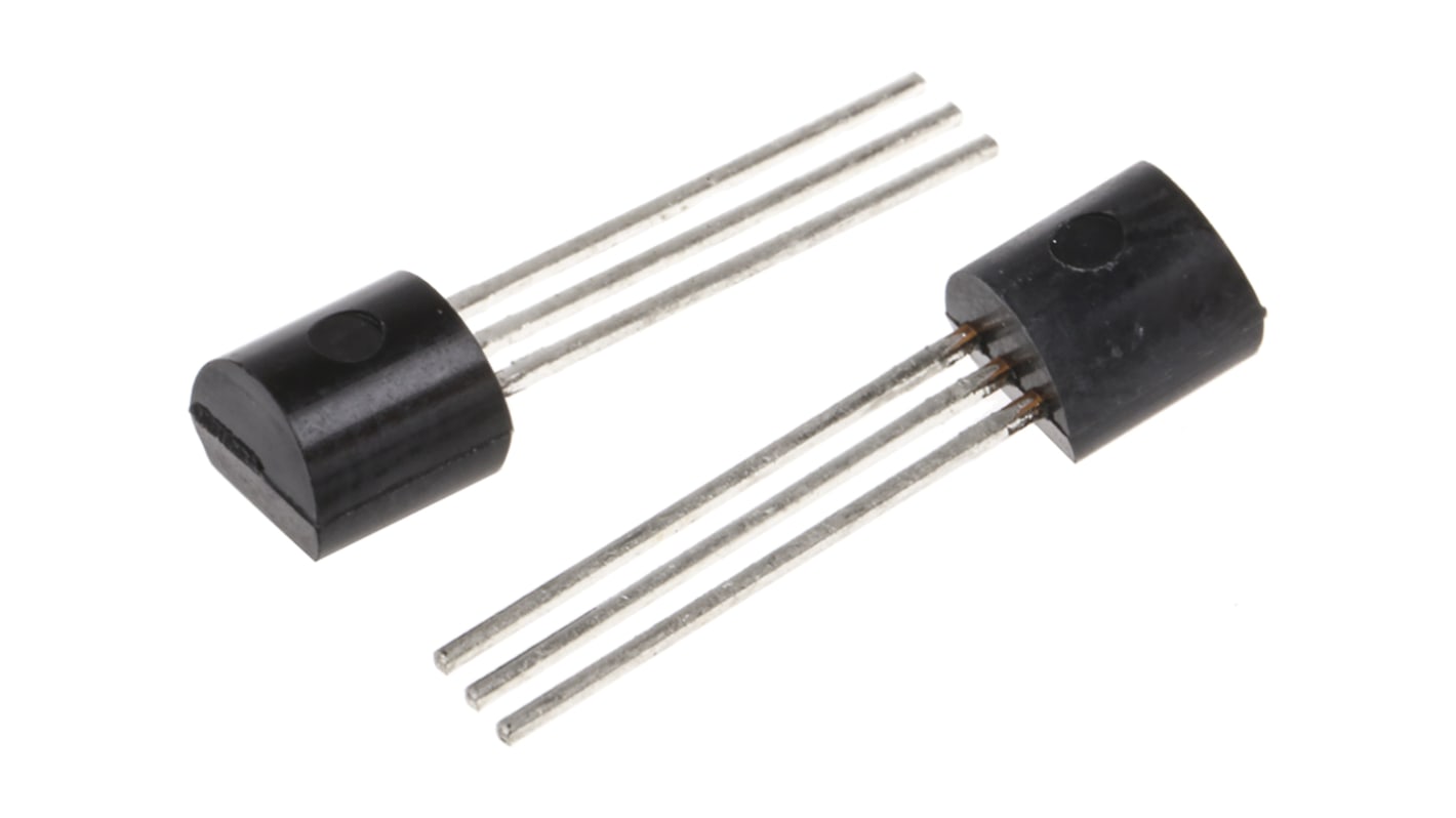 Texas Instruments 温度センサ IC, ±4°C, アナログ, 3-Pin TO-92