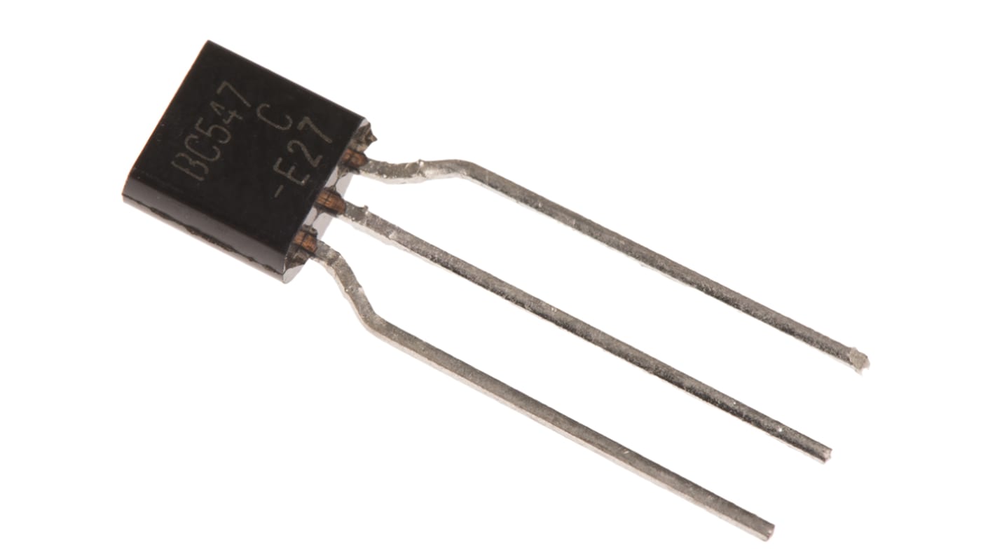 ON Semi BC547CTA NPN Transistor, 100 mA, 45 V, 3-Pin TO-92