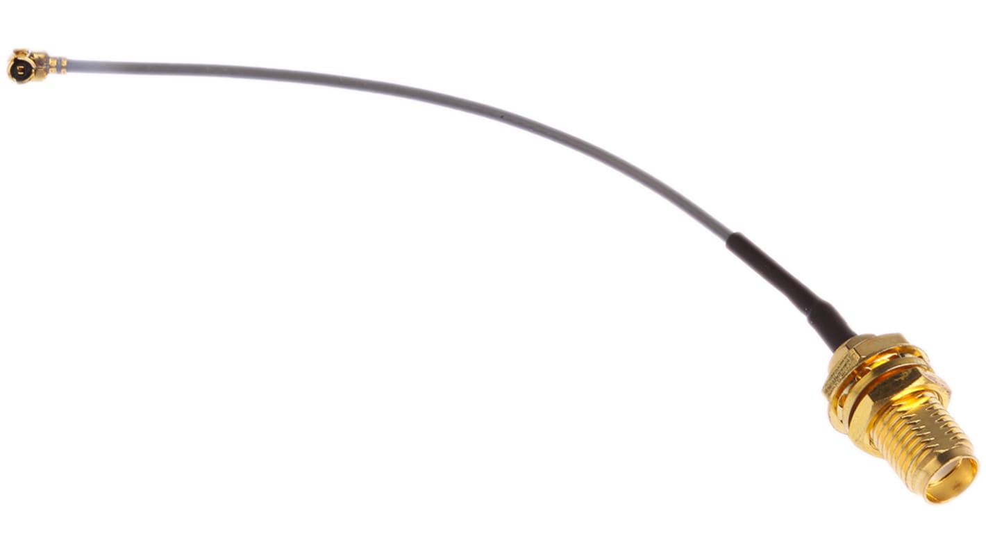 Koaxiální kabel, A: U.FL, B: SMA 100mm RF Solutions S koncovkou