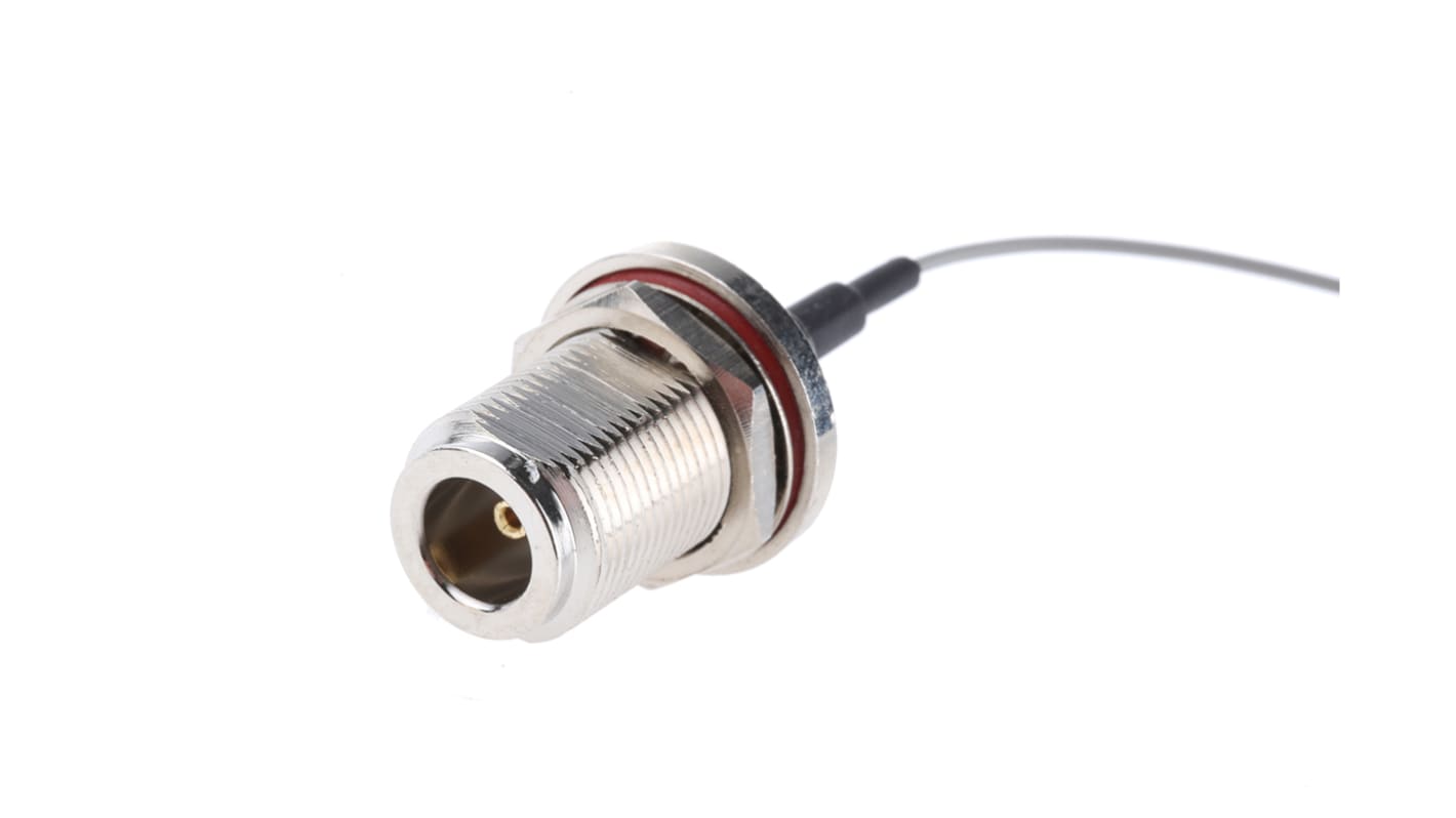 Cable coaxial RF Solutions, 50 Ω, con. A: Tipo N, Hembra, con. B: U.FL, Hembra, long. 200mm
