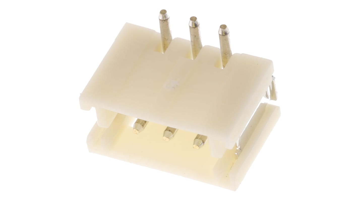 JST ZH Series Top Entry Surface Mount PCB Header, 3 Contact(s), 1.5mm Pitch, 1 Row(s), Shrouded