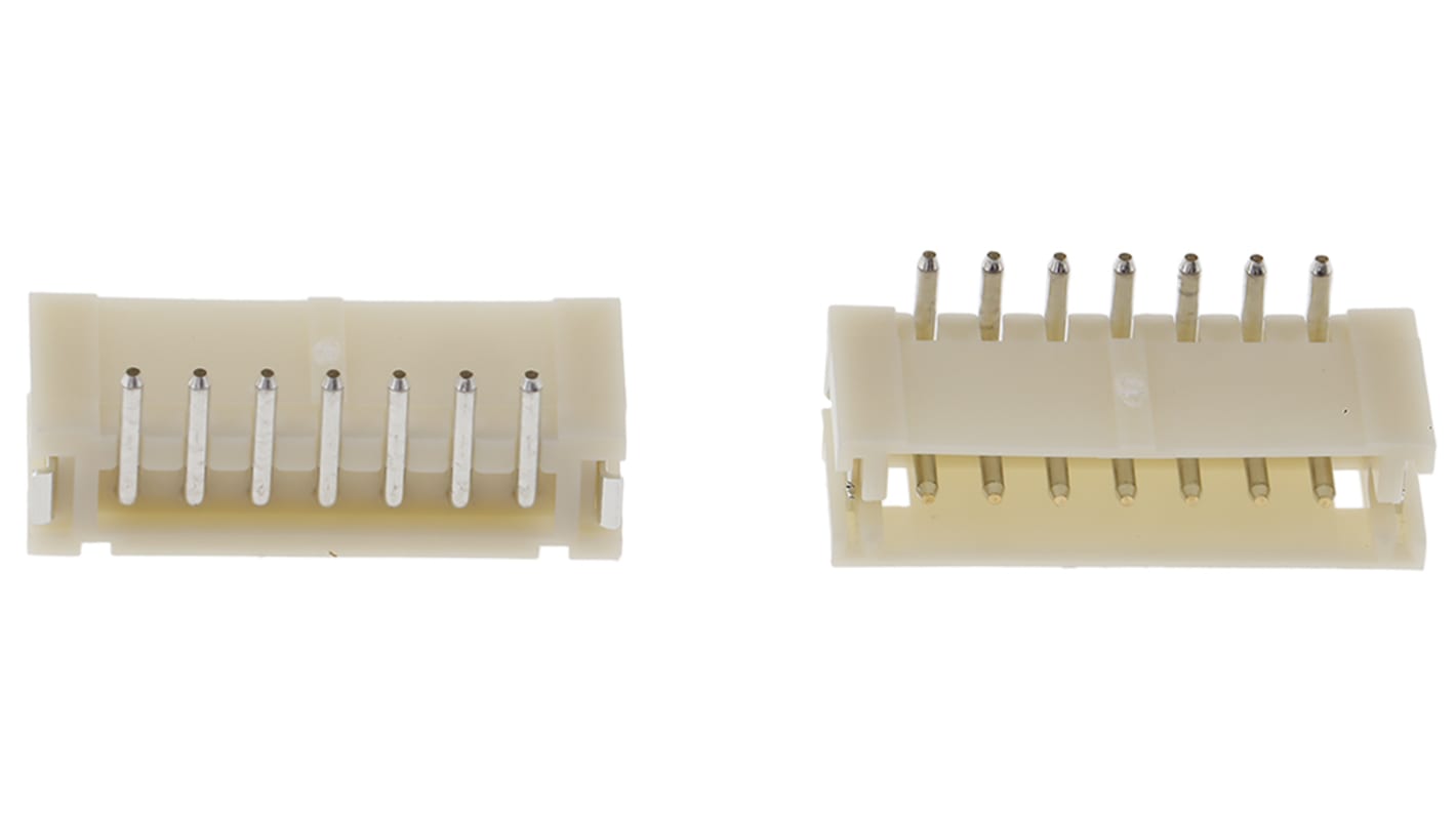 Conector macho para PCB con entrada superior JST serie ZH de 7 vías, 1 fila, paso 1.5mm, para soldar, Montaje