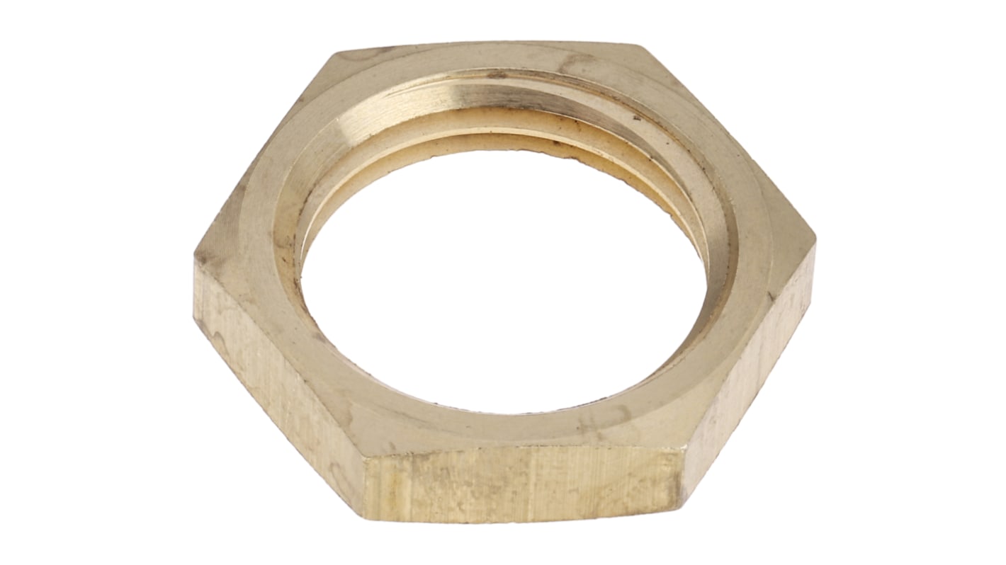 RS PRO Brass Locknut for Use with Temperature Sensor, 1/2 BSPP, RoHS Compliant Standard