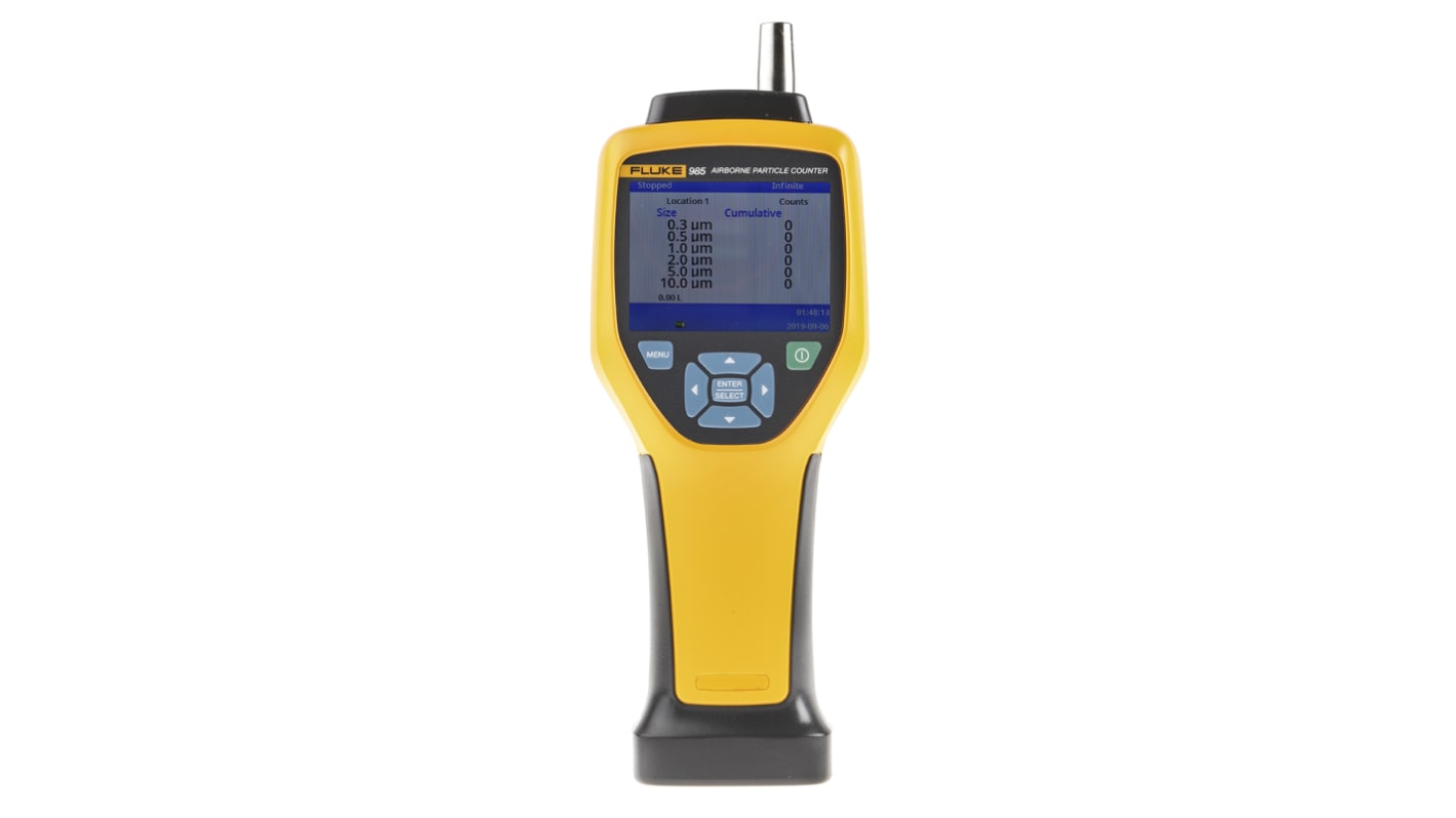 Fluke 985 Data Logging Air Quality Meter for Humidity, Temperature, +40°C Max, 95%RH Max, Battery, Mains-Powered