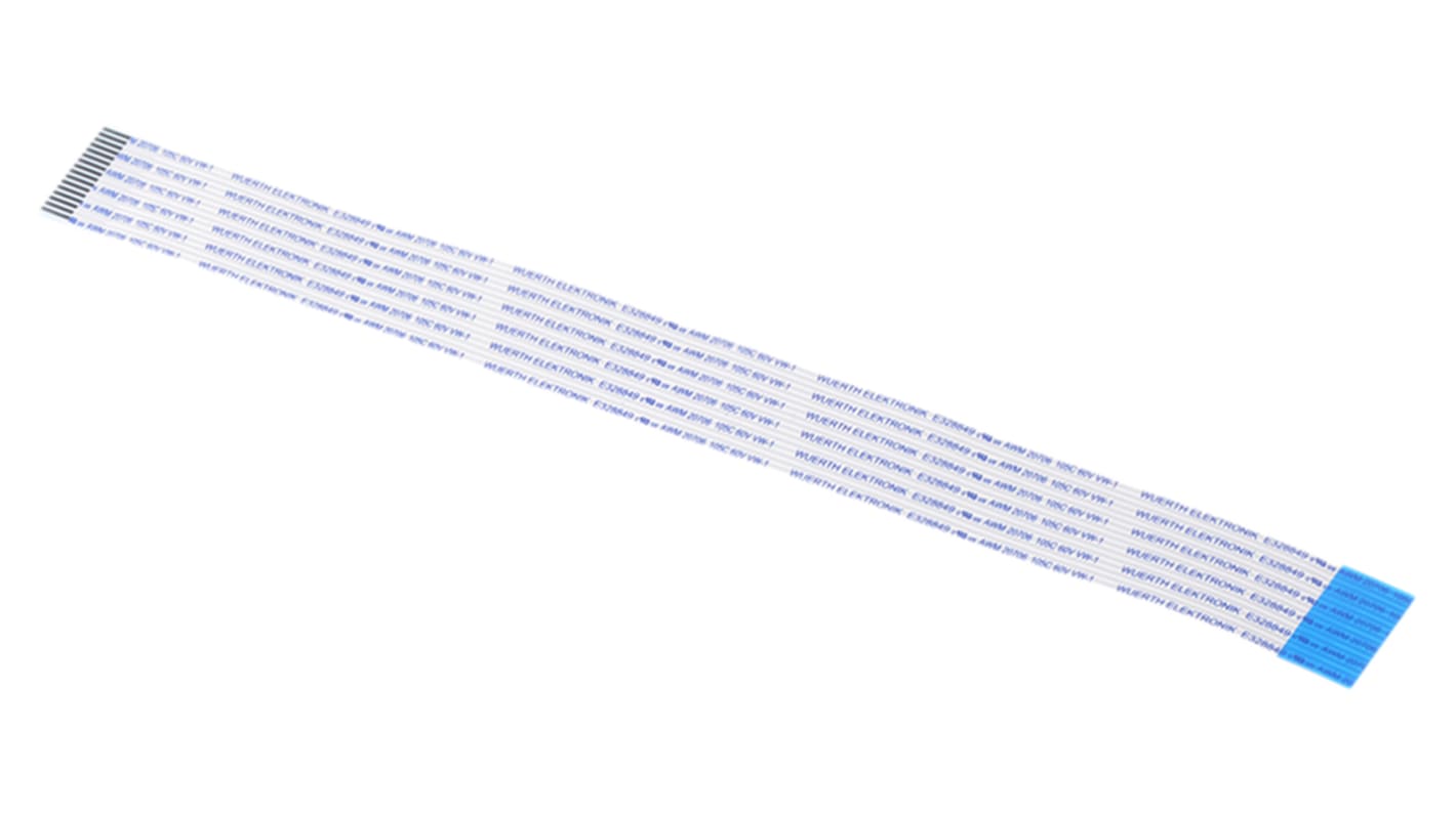 Wurth Elektronik WR-FFC Flachbandkabel FFC, 16-adrig, Raster 1mm Nicht abgeschlossen 17 mm