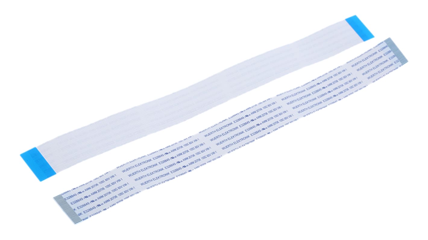 Wurth Elektronik 6876 Series FFC Ribbon Cable, 30-Way, 0.5mm Pitch, 200mm Length