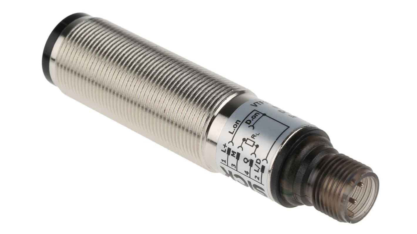 Sick Background Suppression Photoelectric Sensor, Barrel Sensor, 3 mm → 100 mm Detection Range