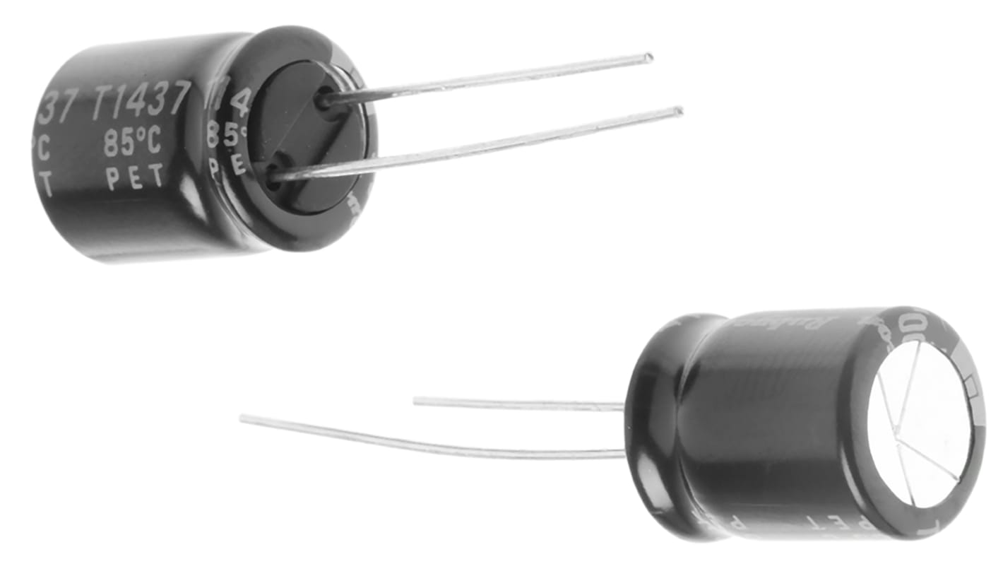 Rubycon 1000μF Aluminium Electrolytic Capacitor 16V dc, Radial, Through Hole - 16PK1000MEFC10X12.5