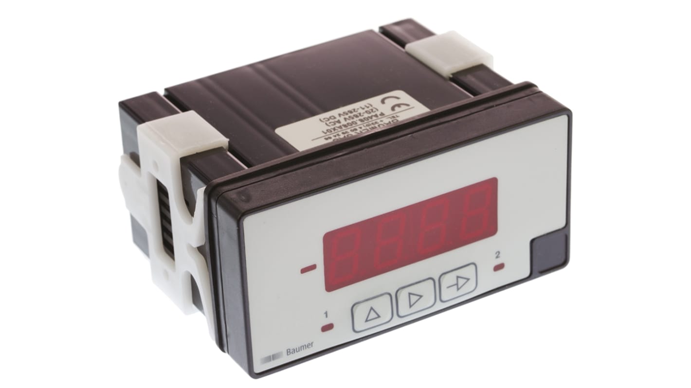 Analizador de red multifunción de panel Baumer PA408, con display LED, para Corriente, Resistencia, Temperatura,