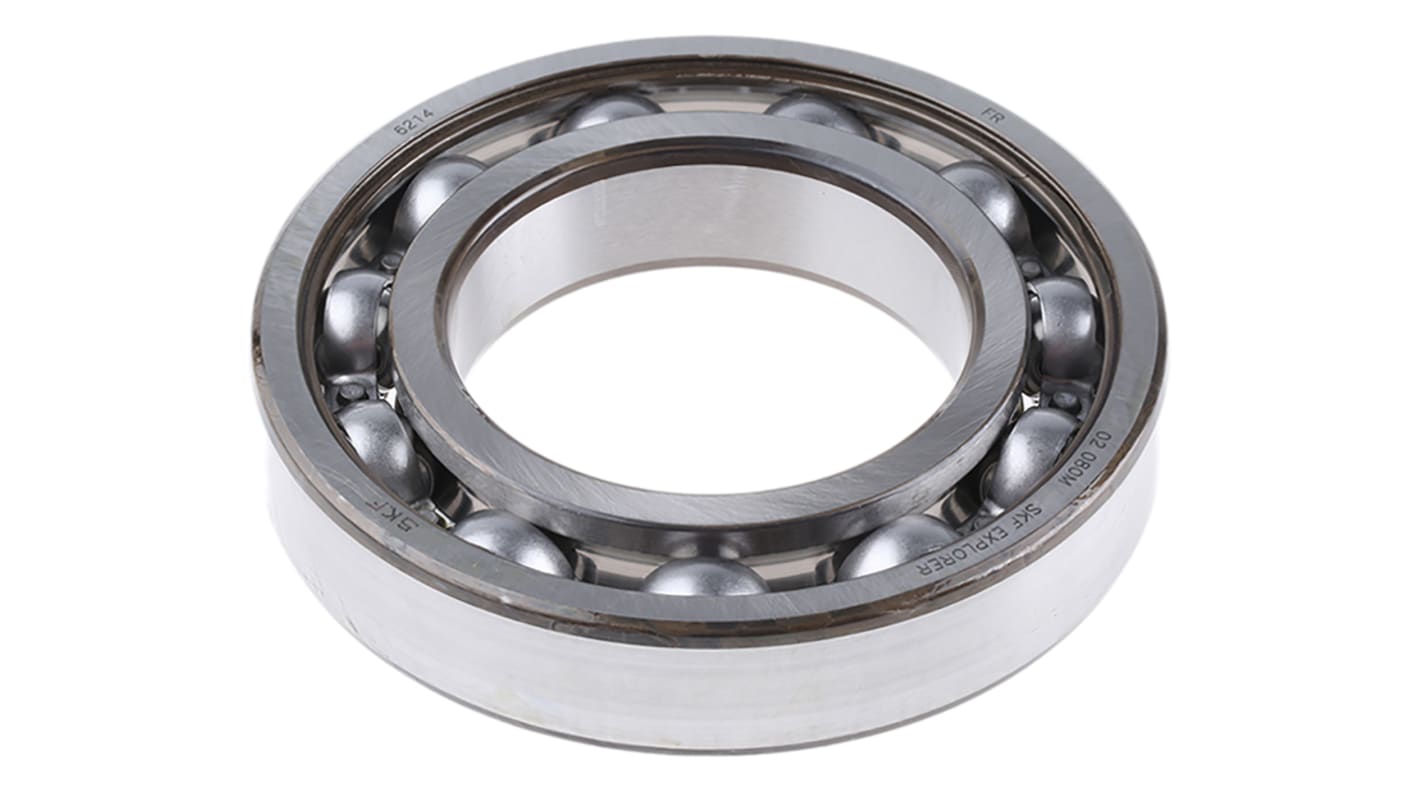 SKF 6214 Single Row Deep Groove Ball Bearing- Open Type 70mm I.D, 125mm O.D