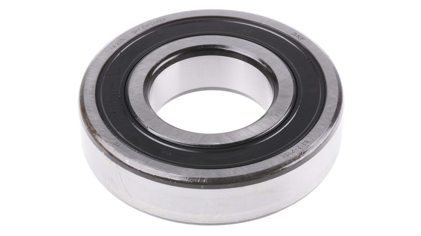 SKF 6312-2RS1 Single Row Deep Groove Ball Bearing- Both Sides Sealed 60mm I.D, 130mm O.D