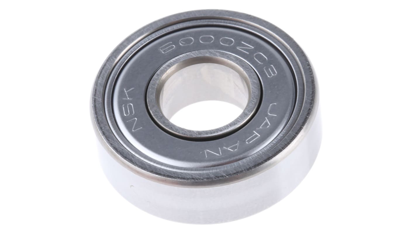 NSK 6000ZZC3 Single Row Deep Groove Ball Bearing- Both Sides Shielded 10mm I.D, 26mm O.D