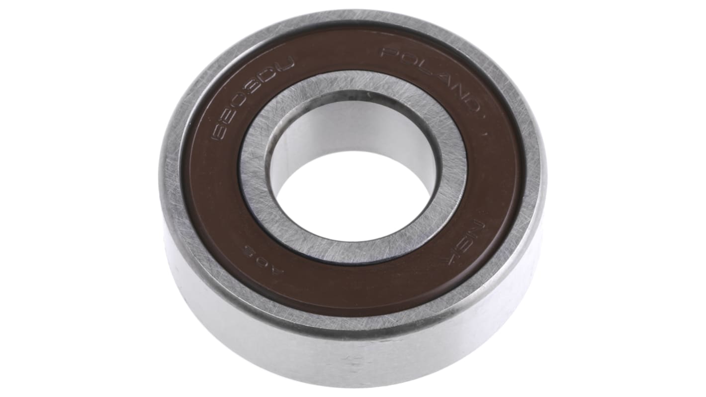 NSK 6203DDUC3 Single Row Deep Groove Ball Bearing- Both Sides Sealed 17mm I.D, 40mm O.D