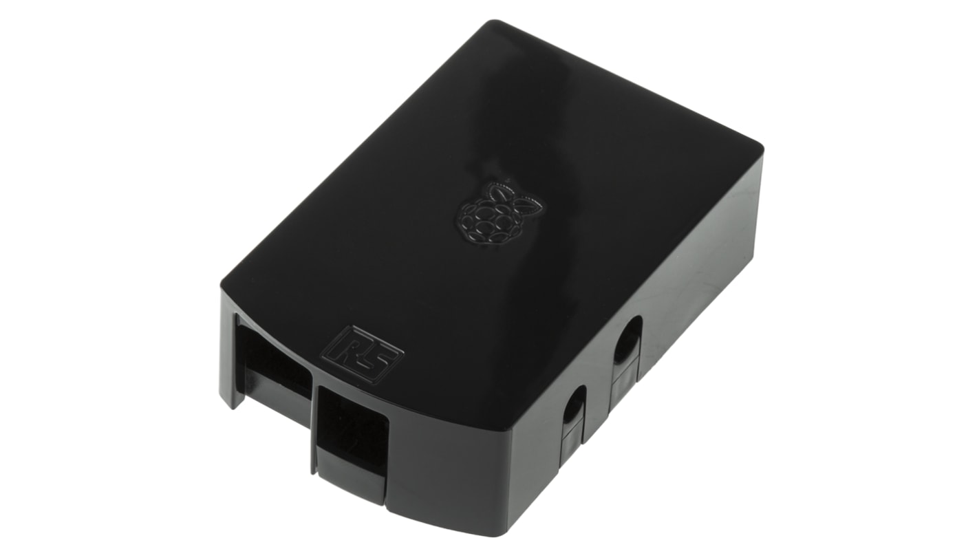 RS PRO ABS Case for use with Raspberry Pi A, Raspberry Pi B in Black