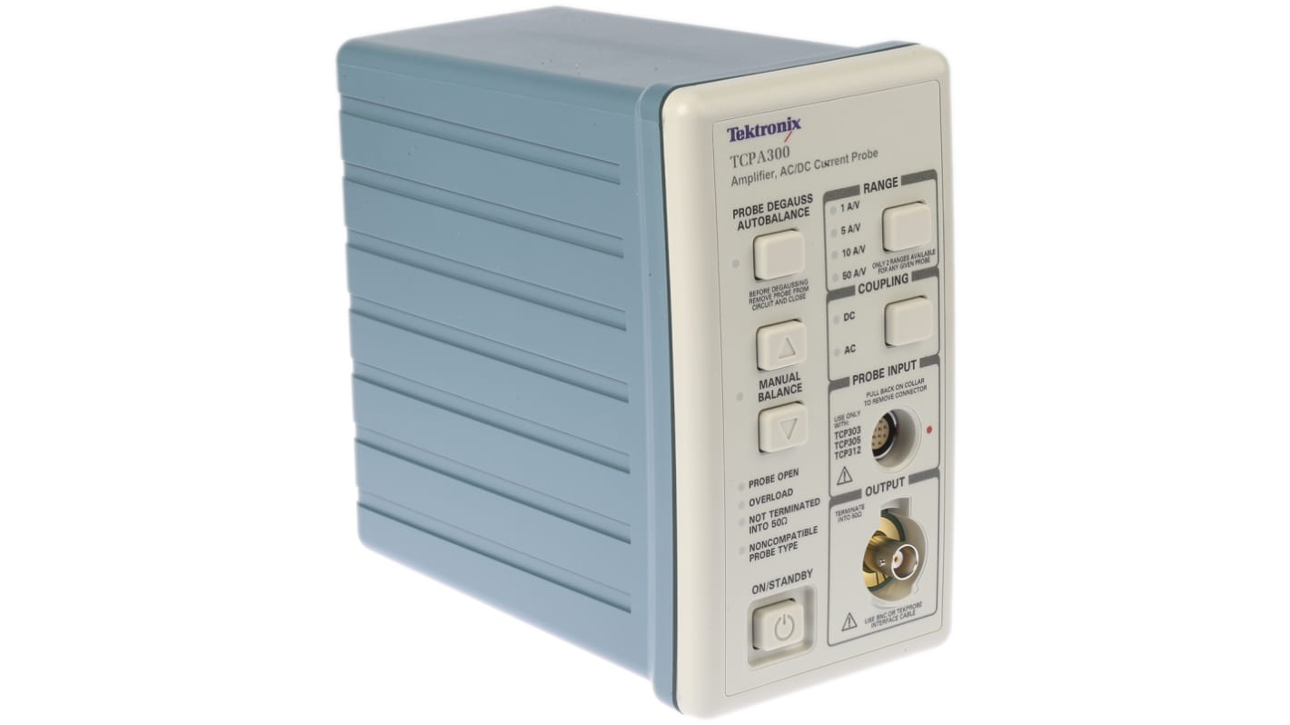 Amplificador de sonda de osciloscopio Tektronix TCPA300, para usar con Sistema de medición ac/dc TCPA300