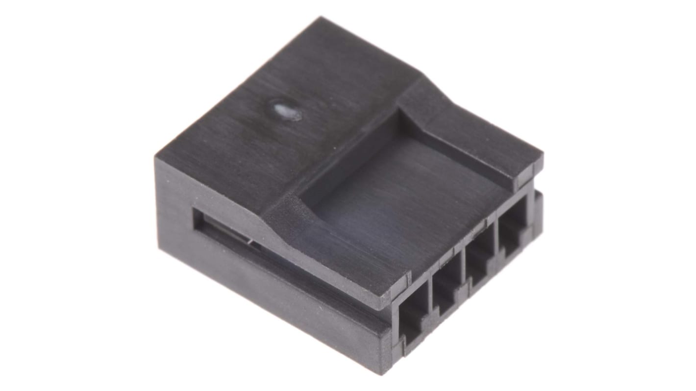 Carcasa de conector Hirose DF3-4EP-2C, Serie DF3, paso: 2mm, 4 contactos, , 1 fila filas, Recto, Macho, Montaje de Cable
